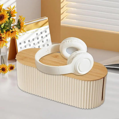 Cable Management Box Safe Cord Organizer Cable Holder Wire Storage Extension Hiders Concealer Tidy Desktop Management for Study