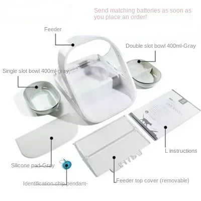 Intelligent Chip-activated Sensor-type Automatic Pet Feeder with Pest Prevention Design
