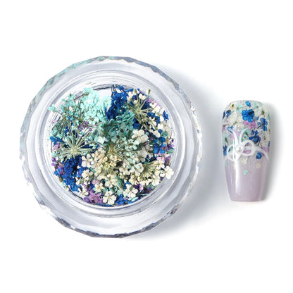 1 Box Nail Art Flower Decoration Delicate Dried Flower Nail Art Decorations Exquisite Nail Art Beauty For Charms Accessories