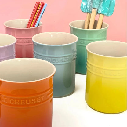 Kitchen Utensil Holder Countertop,Ceramic Storage Organizer,Cooking Tool Caddy Canister,Porcelain Tableware Container Jars Boxes