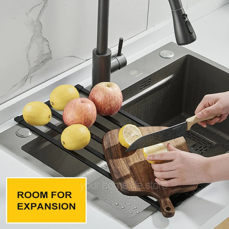 Roll up Dish Drying Rack Over The Sink for Kitchen Portable Aluminum Dish Rack Foldable Dish Drying Racks No rust No mildew New