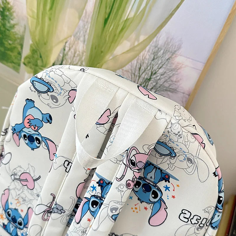 New Student Backpacks Stitch Printed Schoolbags Trendy Backpacks Large-capacity Lightweight Student Casual Bags Anime Schoolbags