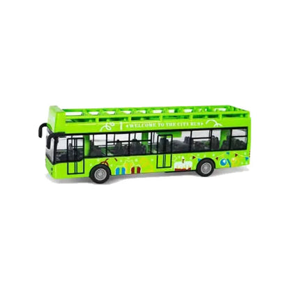 15CM Alloy Simulation Bus Car Model Children's Toy Pull Back Bus Inertia City Car Early Education Toy for Boy Girl Birthday Gift