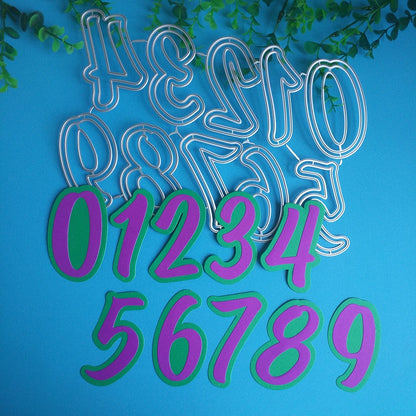 New Arabic numerals 0-9 cutting dies DIY scrapbook, embossed card, photo album decoration, handmade crafts