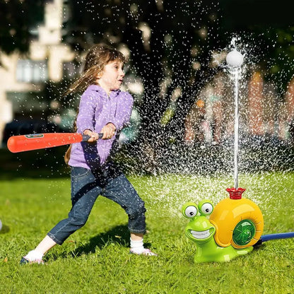 2 in 1 Water Sprinkler Baseball Toy Cartoon Snail Summer Garden Lawns Water Toys Spray Water Toys for Summer Lawn Pool Fun