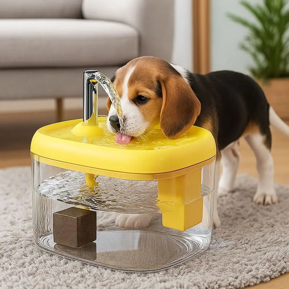 1.5L Cat Drinking Fountain Large Capacity Removable Automatic Water Dispenser Quiet Operation Anti-Dry Burning Pet Water Feeder