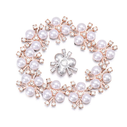 10 PCs 15/20/25MM Round Metal Rhinestone Buttons for Clothing DIY Sewing Accessories Wholesale Luxury Fashion Apparel Decoration