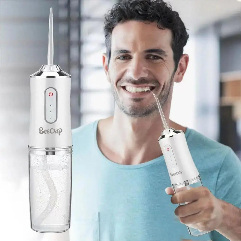 Hqd Portable Household Electric Tooth Washer Teeth Cleaning Oral Care No Harm to Teeth Dental Rechargeable Teeth Whitening
