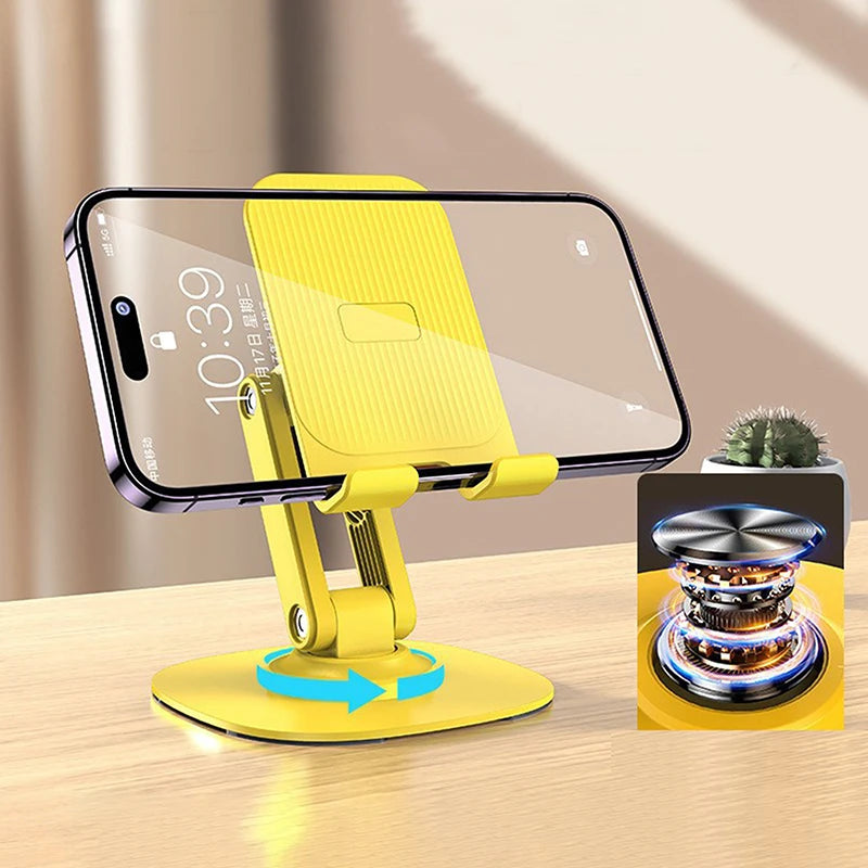 360° Rotating Mobile Phone Holder Foldable Desktop Mobile Phone Support Lazy Tablet Portable Mobile Phone Support Stand