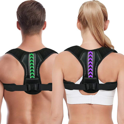 Adjustable Posture Corrector Upper Back Brace Neck Shoulder Brace Back Support Pain Relief Belt Women Men Spine Straightener
