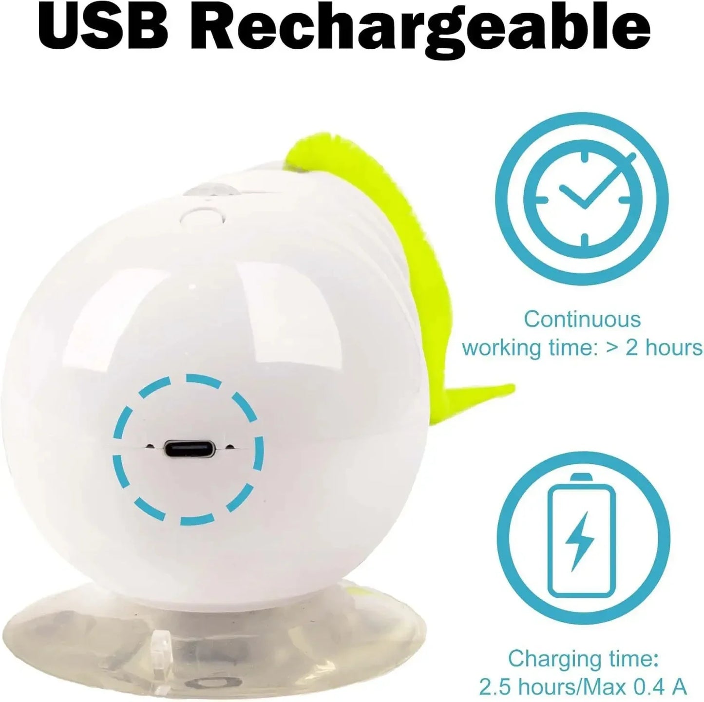 Intelligent Sensing Cat Toy Interactive Cat Stick, Durable, Automatic Swinging, Self-entertainment and Stress-relieving Wonder