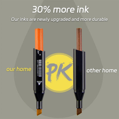 24-168 Color Alcohol Double-ended Oily Marker Painting Art Set Office Culture and Educational Supplies