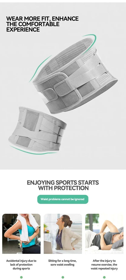 Lumbar Back Brace for Lower Back Pain with Removable Lumbar Pad,Lumbar Support Belt for Men & Women with Bionic Support System