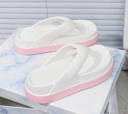 Woman Flip Flops Popular Design Shoes 2025 Trend Platform Casual Sandals Outdoor Non-slip Slippers Unique Features Flat Sandals
