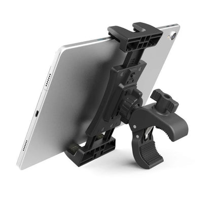 DN59 Bike Tablet Mount, Motorcycle Bicycle Tablet Holder, Cycling Handlebar Tablet Clamp 360 Rotation for 4.7-13" Tablet