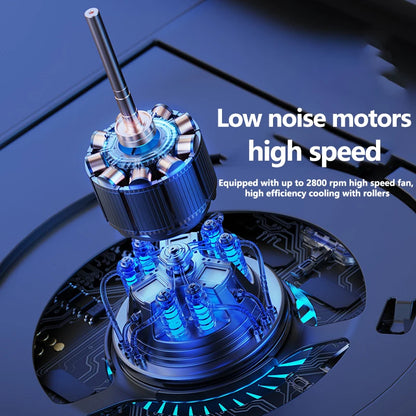 Gaming Laptop Cooling Pad, Laptop Cooling Stand with 5.5inch External Cooling Fan, Rapid Cooling Laptop 15.6-21inch