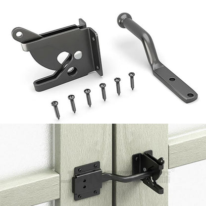Auto Gate Latch Fence Lock Door Buckle Latch Buckles With Rope Lockable Gate Spring Auto Pad Lock Garden