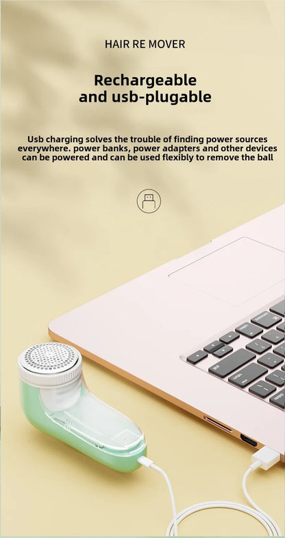 Removes Lint From Clothes Home USB Rechargeable Hair Remover Cleaning Supplies Household Tools Accessories Merchandises Garden