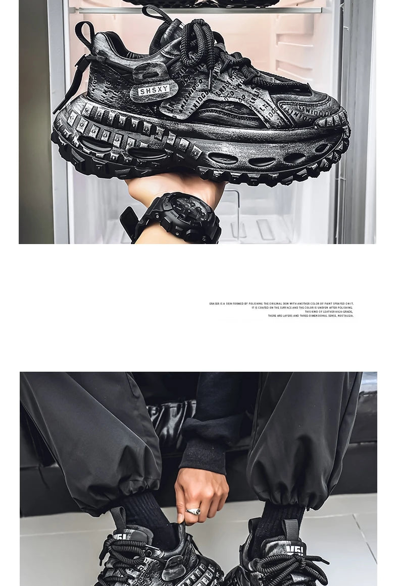 Casual Sneaker Men's Sneakers Loafers Wear-resistant Non-Slip Fashion Sports and Leisure Shoes for Men Outdoor Thick Bottom