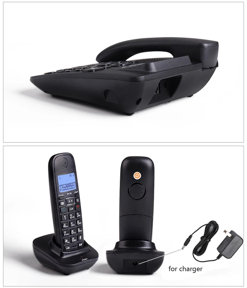 Wireless Telephone 1-4 handstes cordless Answering Machine 2.4G Corded Phone Handset office home hotel Long Range table phone