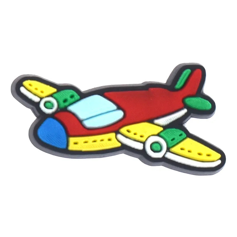 Airplane Shoe Charms for Crocs Accessories Charms Clogs Bubble Slides Shoe DIY Decoration Kids Party Gifts