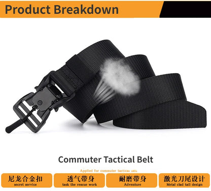 Tactical Belt Magnetic Buckle Belt Casual Nylon Tooling Training Belt Men's Trousers Belt Designer Men and Women Belt