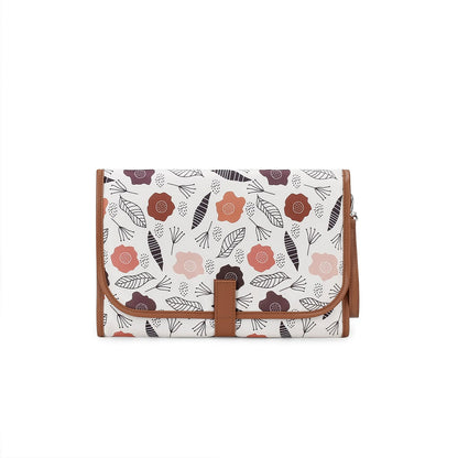 New Portable Diaper Changing Pad, Portable Changing pad for Newborn Girl & boy - Baby Changing Pad with Smart Wipes Pocket