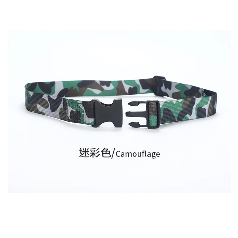 Camo  belt girls primary school students belt boys junior high school students high school belt canvas buckle
