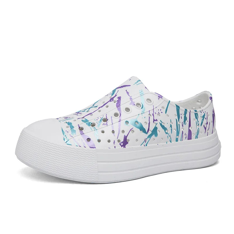 New Big Kid Casual Sandal Heightening Shoes External Wear Sandal Summer Thick Bottom Hole Cave Garden Shoes Women Beach Sandal