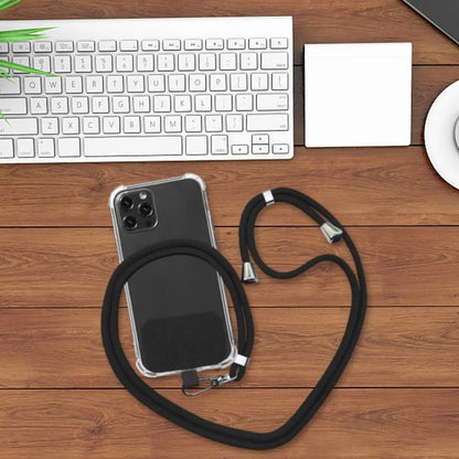 150cm Universal Adjustable Phone Lanyard Strap Mobile Phone Hanging Rope Neck Straps Anti-lost Lanyards Cell Phone Accessories