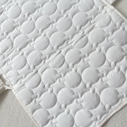 Portable Infant Baby Changing Pad Beige Color Cartoon Bear Newborn Dipaer Changing Pad Cover Outdoor Fold Baby Changing Mat