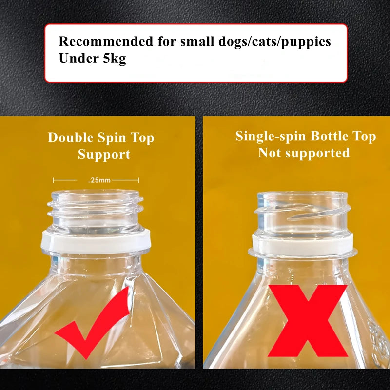 Pet Dog Cat Water Dispenser Nozzle Hanging Bottle Water Beverage Fountain Head Leak-Proof Feeder Bowl Pet Feeding Device 강아지 급수기