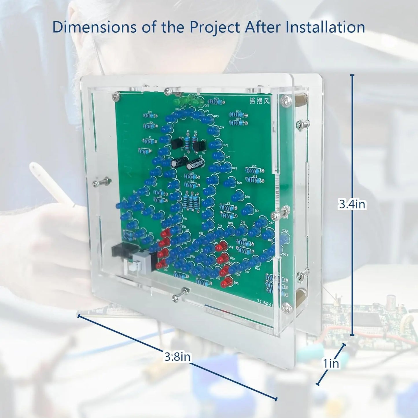 EI Electronic Wind Chimes - Twinkle Swinging Wind Chime Light kit Soldering Project Electronic Hands-on Learning DIY Electronic