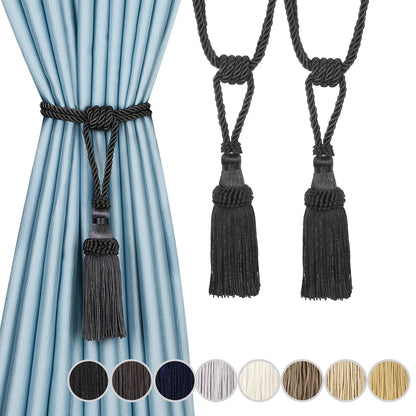 1PC Curtain Tiebacks Tassel Curtain Clips Rope Curtain Tie Backs Holdbacks Decorative  Curtain Holder Accessories For Drape