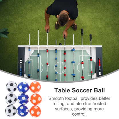 9pcs Mini Foosball Table Balls Desk Soccer Game Accessories Colorful Table Footballs For Adult Table Game Supplies Sports
