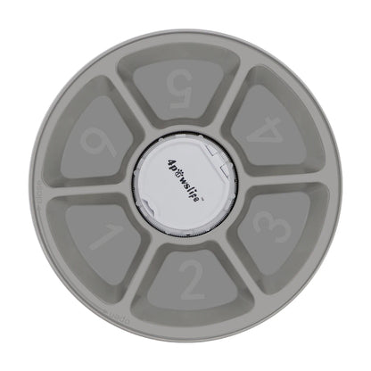 24 Hours Pet Automatic Feeder  6 Grids Electric Dry Wet Food Dispenser With Voice Recorder Round Timing Feeder For Cat Dog Pet