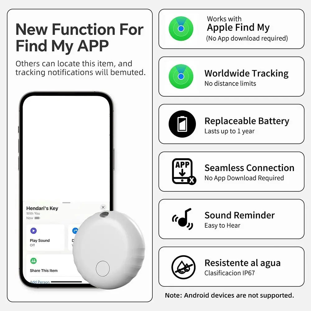 Mini Pet Smart GPS Tracker Portable Intelligent Dog Bluetooth Tracker Global Positioning Pet Anti-Lost Device for Bike Wallet