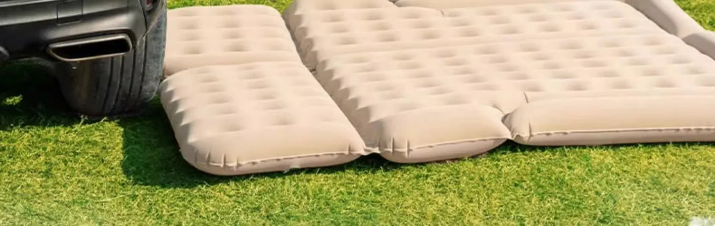 Airbed Household Outdoor Single Double Air Bed Thickened Folding Inflatable Convenient Mattress Sleep Rest for Car SUV Travel