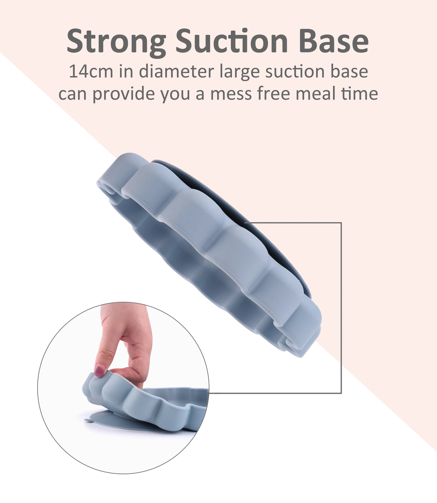 Flower Design Baby Dinning Plate Silicone Suction Plate Silicone Feeding Dish For Baby