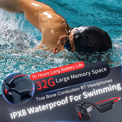 Xiaomi Bone Conduction Headphones IPX8 Waterproof MP3 32GB Bluetooth5.4 Wireless Headphones With Mic Swimming Sports Fitness