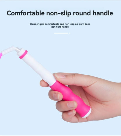 Wholesale adult and children's skipping ropes with colorful soft beads and bamboo nodes. Children's skipping ropes