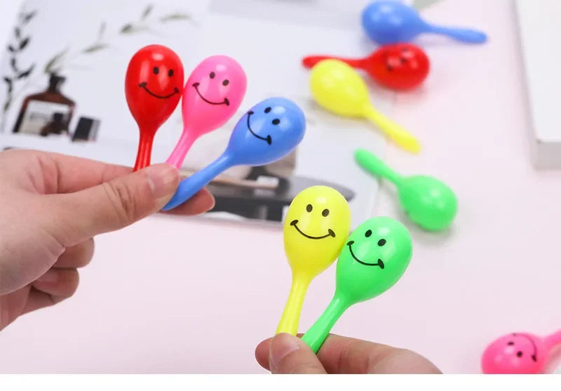 10Pcs Cartoon toddler toys, sand hammer toys, learning toys, party cheering instruments, creative toys and small gifts