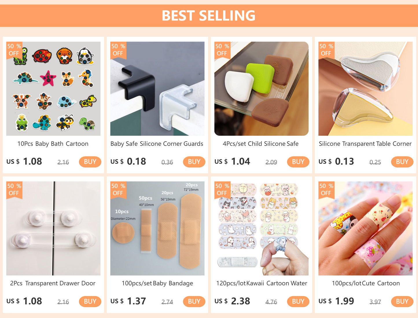 2Pcs Transparent Drawer Door Cabinet Cupboard Safety Locks Baby Kids Safety Care Plastic Locks Straps Infant Baby Protection