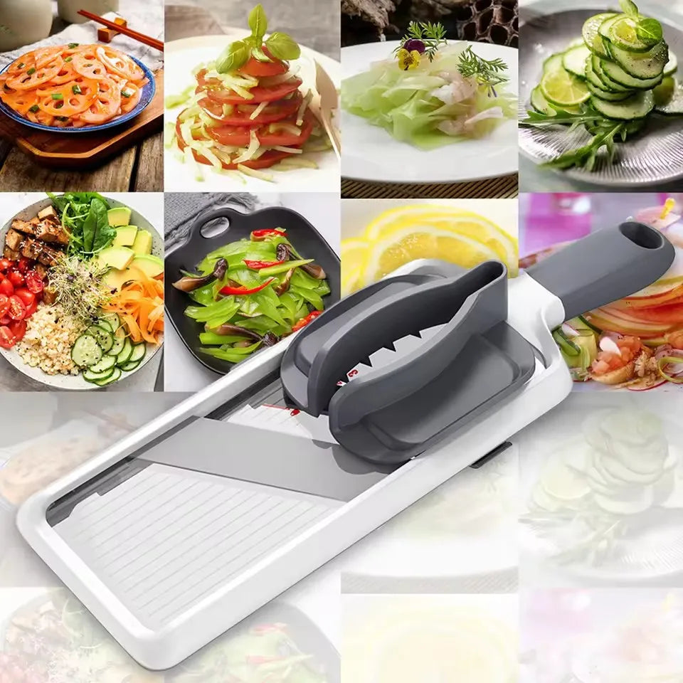 Safe Mandoline Food Slicer Easy To Clean Mandolin French Fry Cutter Adjustable Thickness for Speedy Slicing of Fruits Vegetables