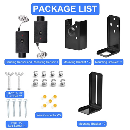 A02F-41A4373A Garage Door Safety Sensor For Liftmaster & Chamberlain Openers Sensor And Bracket