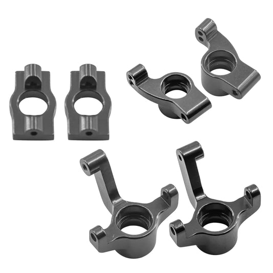 Front Steering Knuckles, Caster Blocks C Hubs and Rear Hubs Meta Aluminum For Losi Micro b Upgrades Parts 1/24 Accessories Rc Ca