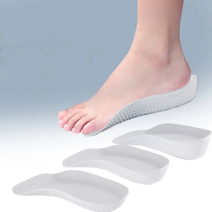 1 Pair Breathable Half Insole Heighten Heel Insert Sport Shoes Pad Cushion Unisex Height Increase Insoles Shoe Insoles 1.5-3.5cm