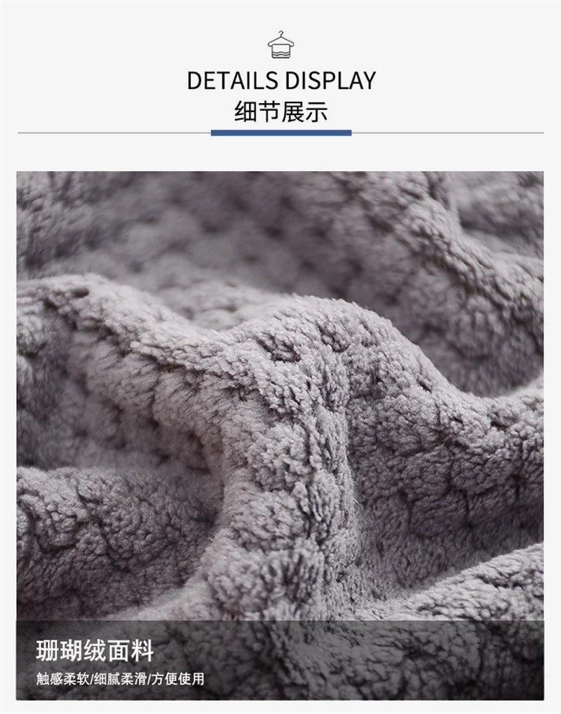 Bathing towel can be worn by women and can be wrapped around household items. Men are more than 100% cotton, absorbent and quick