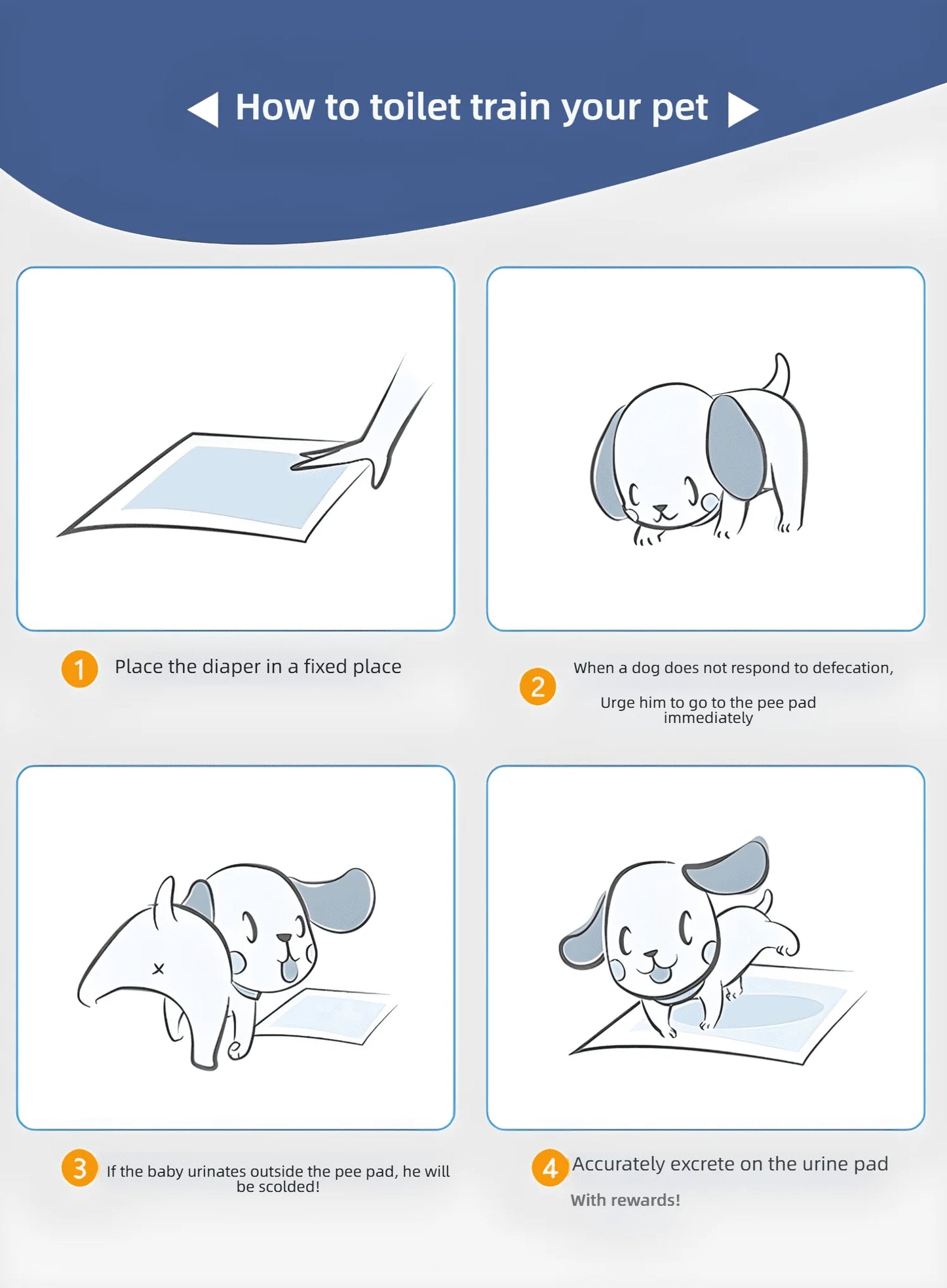 100/50/40/20PCS Absorbent Dogs Diapers Disposable Puppy Training Pee Pads Quick Dry Surface Mat Clean Cushion Dog Supplies