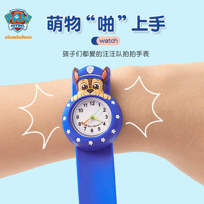 Paw Patrol Kids Watch Cartoon Waterproof Patting Watches Fashion Children Silicone Strap Wrist Watch Students Clock Gift